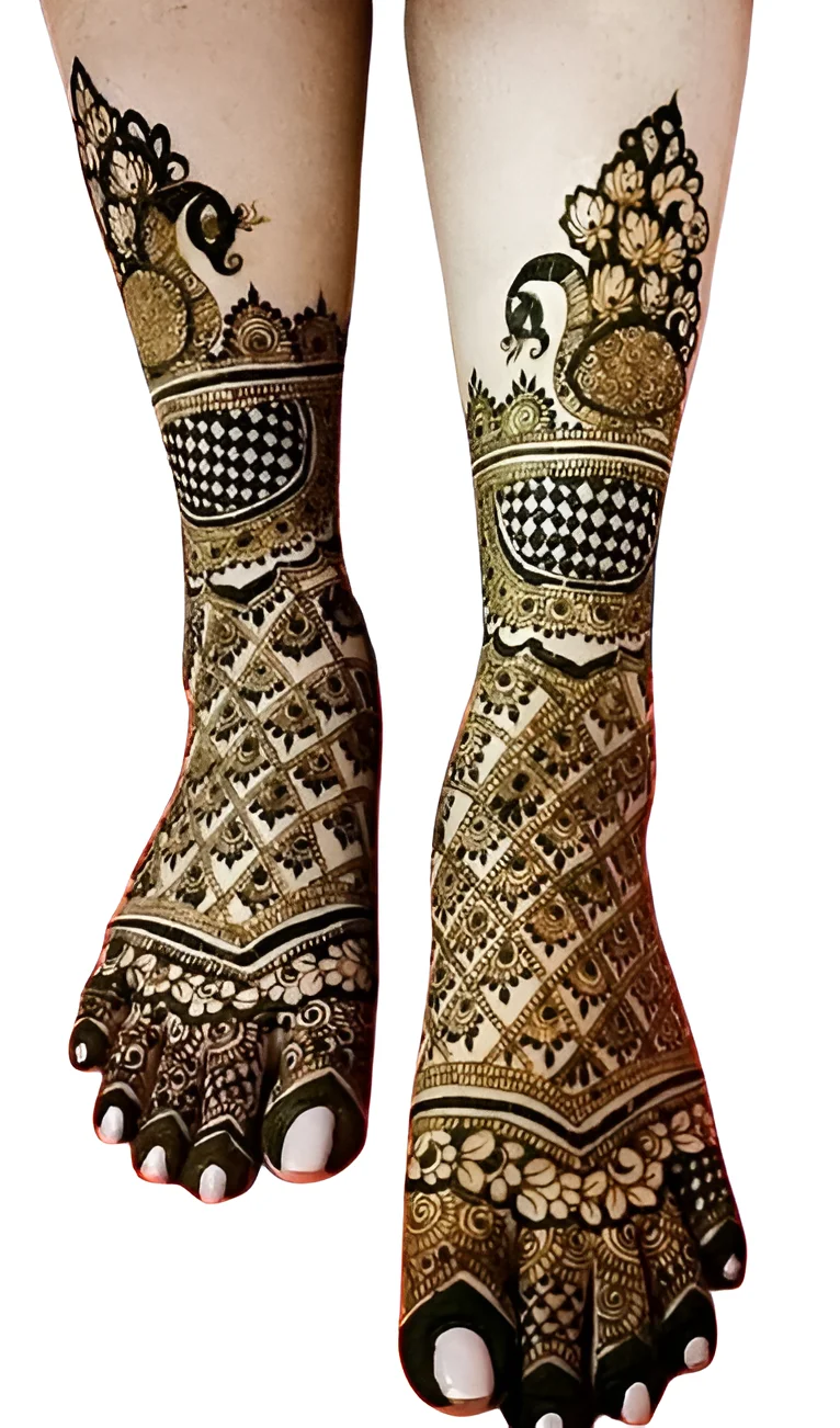 legs mehndi design online