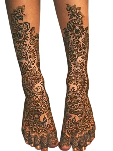 mehndi design leg