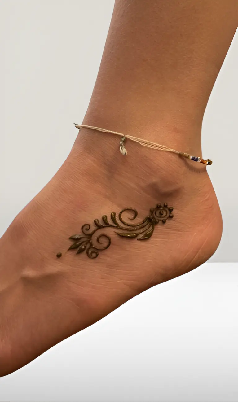 leg design mehndi