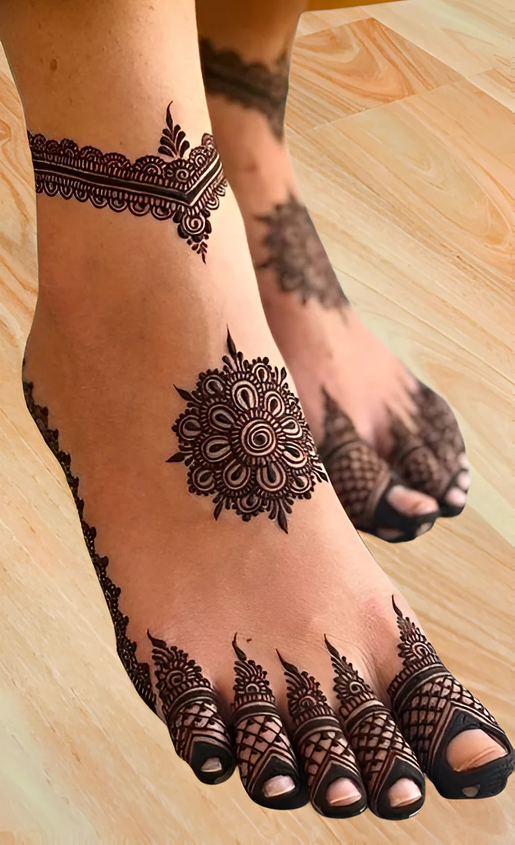 Foot Mehndi Design