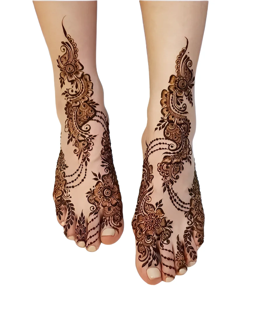 legs mehndi design best