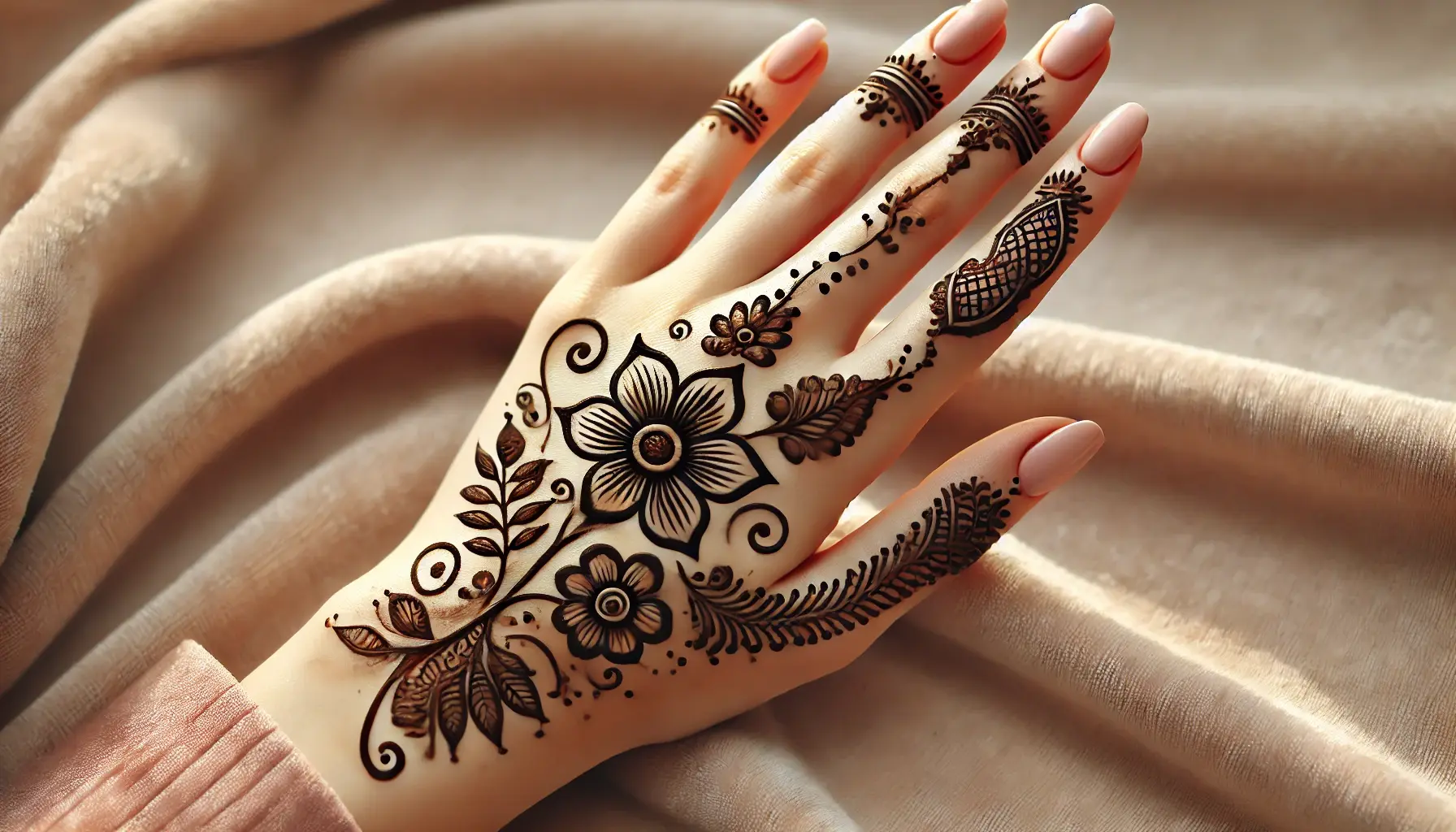 How to Draw Simple Mehndi Designs Step by Step for Beginner